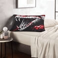 thumbnail image 6 of Sikiie Fierce Red Viper Graphic Art Print Plush Pillow Cover, Wrinkle-proof and Stain-resistant Pillow Protector without Pillow Core, Home Decoration-20"x30", 6 of 6