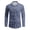 Navy Blue, variant on AZoiNM Men's Printed Long Sleeve Casual Shirt Button Down Collar Thin Comfort Fit