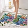 thumbnail image 6 of Colorful Spring Floral Doormat Outdoor Entrance 20"x31.5", Summer Botanical Farmhouse Flowers Absorb Moisture Dirt Door Mats, Non-Slip Rubber Backing Floor Mats Indoor, Low-Profile Front Door Rugs, 6 of 9
