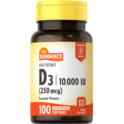 Sundance Vitamins High Potency A 10000 Iu Softgels, 100 Ea..