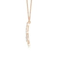 thumbnail image 2 of ANGARA Natural Diamond Butterfly Fashion Pendant in 14K Rose Gold for Women (Size-2.2mm| Color-G| Clarity-VS2) | April Birthstone, Anniversary, Jewelry Gift for Women | Natural Diamond Necklace, 2 of 8