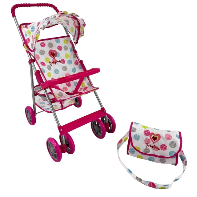 Carriolita De Muñecas Baby Kaori Zz10 Pañalera De Juguete Blanco