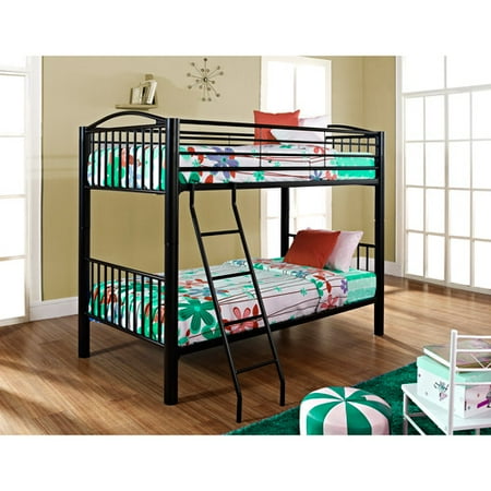 Powell Furniture Twin Over Metal Bunk Bed Black Com Furniture Twin Over Metal Bunk Bed
