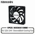 thumbnail image 2 of DC 5V  80mm USB Fan  8010 Cooling Cooler Fan 5V 12V 24V 80x80x10mm 8CM DC Brushless Cooling Fan PC Laptop Computer Case Fan, 2 of 10