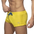 thumbnail image 4 of Male Spring And Summer Ultra Short Color Matching Shorts Zipper Pocket Slit Trousers Legs Beach Swimming Sports Shorts, 4 of 4