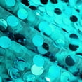 BalsaCircle 13"x108" Payette XL Sequin Table Runner Turquoise - Walmart.com