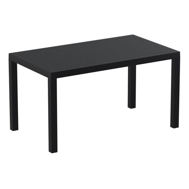 Compamia Ares Table de Salle à Manger de Patio en Résine de 55 Pouces Noir