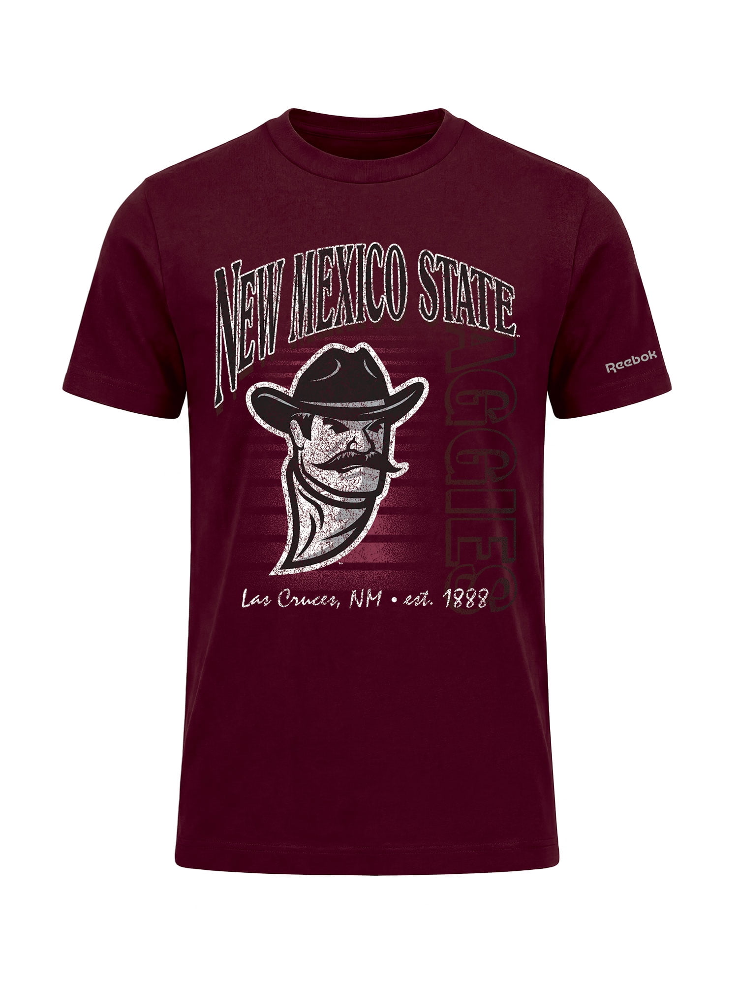 New Mexico State Aggies Reebok Mens Crew Neck Short Sleeve T-Shirt