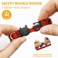 thumbnail image 3 of YISITIAN Cat Collar with Bell - Plaid Pattern, Adjustable & Breakaway Design (8-12 Inches) - Cute Pet Collar for Kittens (Suitable for Male & Female Cats) - Perfect Pet Gift & Accessory (Red, 1 Pack), 3 of 6