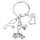 thumbnail image 1 of Llavero de metal médico ambulancia doctor Nurse Memorial aleación del anillo dominante creativo Llavero lindo regalo de moda fuera de la Florida, 1 of 8