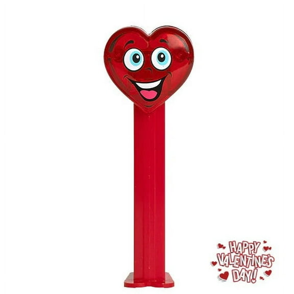PEZ Happy Valentine's Day Candy Dispenser Blister Pack - Happy Crystal Heart