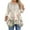 Light Gray, variant on WTOBBY Women's Plus Size Floral Print Round Neck 3/4 Sleeve Tunic Top Loose Fit Casual Tee for Full Figure Fall Fashion Comfortable Wear,Blue L