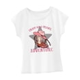 thumbnail image 1 of Camiseta de mujer, top de manga corta, top suave de verano, camiseta de cuello redondo para senderismo, caminar L, 1 of 8