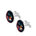 thumbnail image 2 of Wolf Men's Stainless Steel Cufflink Set for Dress Shirts, Made of Stainless Steel, Ideal for Formal Events and Business Meetings, 2 of 6