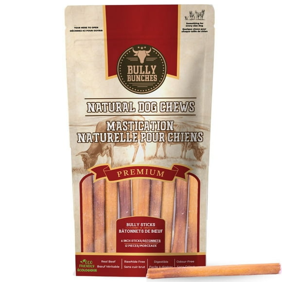 Pack Valeur Bâtonnets de Bœuf Premium 6 Pouces Bâtonnets de Bœuf - 12 Pack