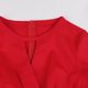 thumbnail image 4 of Vestido de bola oscilante de cintura alta con cremallera de Color sólido Retro de estilo informal con cuello redondo para mujer a la moda Fridja qw2271, 4 of 7
