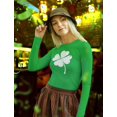 thumbnail image 3 of Tstars Womens Gifts for Irish St Patricks Day Lucky Charm Clover St Patricks Day Beautiful Shirts Gift for Her Irish Shirt Pride Proud Irish Women Long Sleeve Graphic T Shirt, 3 of 6