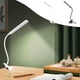 thumbnail image 1 of Lámpara Led para Leer En La Cama, Lámpara de Escritorio con Clip de 32 Led y Doble Cabezal con Cuello de Cisne Ajustable a 180°, 3 Modos de Iluminación, Luz Nocturna Portátil Recargable., 1 of 7