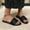 Black, variant on mtvxesu Women Casual Summer Lightweight Satin Slippers - Open Toe Non-Slip Sandals for Indoor & Outdoor Wear Comfortable Round Toe Fashion Slippers in Multiple Sizes 1 Pair