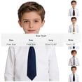 thumbnail image 3 of hengsof Childrens Solid Color Neck Tie for School Uniform, Classic Style Tie for Dress Shirt, Academic Formal Wear Accessory, 3 of 6