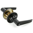 thumbnail image 6 of Villar Home Designs Door Lever Lara Black Privacy 6 Pack, 6 of 9