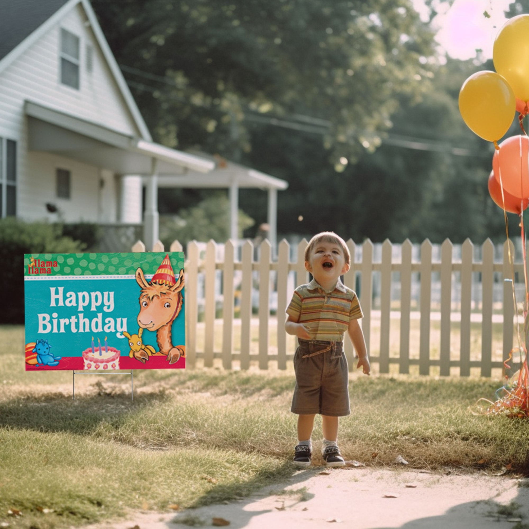 Llama Llama Happy Birthday Yard Sign