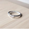 thumbnail image 6 of SS DESIGNS 925 Sterling Silver Heart Stacker Ring – Minimalist Love Band, Dainty Silver Promise Ring for Women & s, 6 of 7