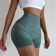 thumbnail image 3 of Fitness Yoga Shorts Pants Butt Lifting Seamless Leggings Women Gym, 3 of 10
