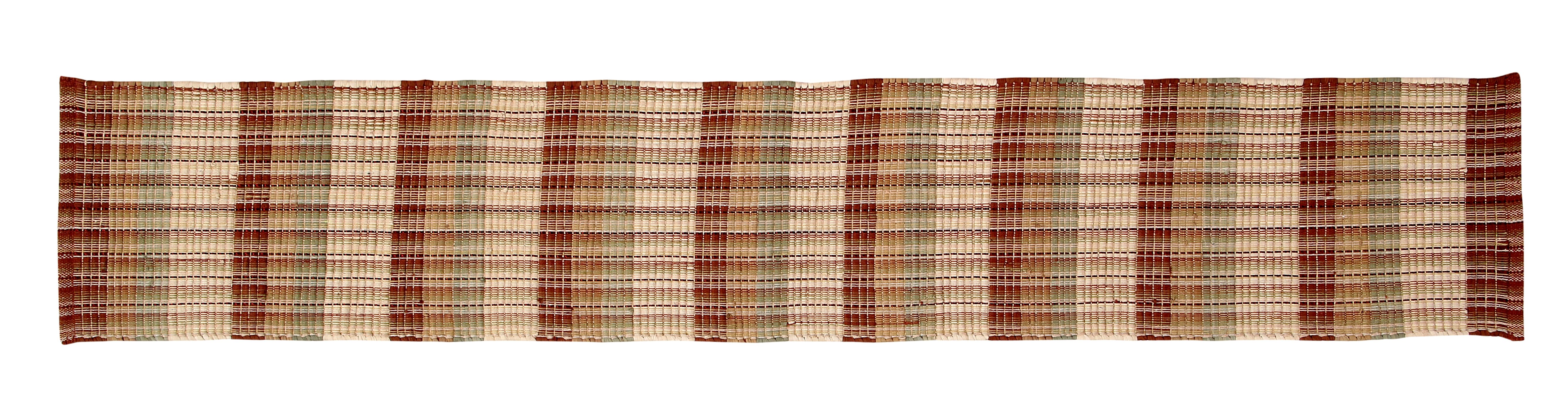 Cottage Plaid Runner 13X72 Natural