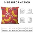 thumbnail image 5 of GOSMITH  Banana Fruit Pattern Throw Pillow Cover Decorative Square Cushion Case Soft Cozy Modern Pillowcase for Couch Sofa Bed Living Room Home Decor, 5 of 5