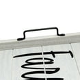 thumbnail image 5 of Mod Lighting and Decor "Farm Fresh" Rectangular Wooden Accent Tray with Handles - 15.5" - White and, 5 of 8