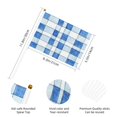 thumbnail image 2 of Handheld Flag Double-Sided Hand Waving Flag 8.2×5.5in Used For Team Activities Or Decoration In Decorative Places Cornflowerblue Checked Hand-Drawn Sketch_2 Six Piece, 2 of 8