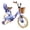 Purple, variant on RULLY 16 inch Girls Bike with Training Wheels, Kids Bicycle with Basket and Doll Seat, Adjustable Seat Height, Ages 4-7, Pink