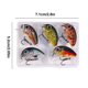 thumbnail image 2 of 5 uds Mini juego de Señuelos de Pesca Mini Crankbait Kit cebo biónico suministros de pesca marina, 2 of 5
