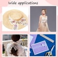 thumbnail image 4 of 5 rollos de 10 yardas de cinta de tul transparente de organza con bordado floral, diseño vintage de flores, hojas y enredaderas, borde de encaje, cintas decorativas, 4 of 8