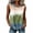 A-Green, variant on GERsome Hooded Tank Tops Women's Sleeveless Shirts Trendy Print Color Block Summer Casual Blouses A-Green Size XL