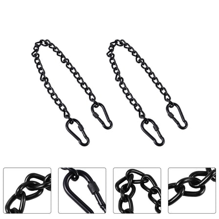 SWETRACE 2Pcs Heavy Duty Rust-Proof Hanging Chain 66.00X1.50X0.40cm Stainless Steel for Outdoor Chair