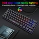 thumbnail image 5 of HXSJ V700 61 Teclas RGB Retroiluminación USB Teclado con cable para computadora PC Gamers Ndcxsfigh Nuevos Originales, 5 of 9
