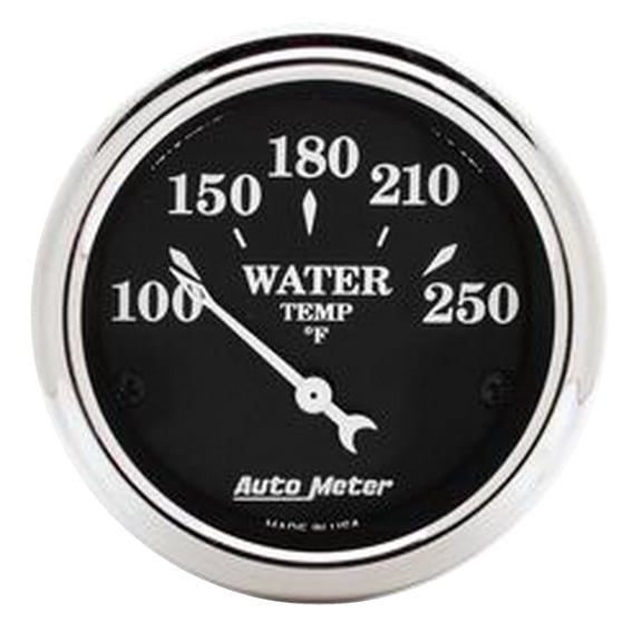AUTO METER 1737 2IN WATER TEMP, 100-250F OLD TYME BLACK