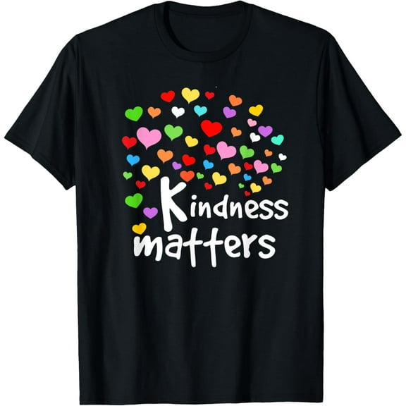 Kindness Matters Rainbow HeartsT-Shirt