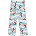 thumbnail image 5 of Top-kevin Women's Pajama Sets Sea Lobster Cartoon Long Sleeve Lounge Sets Pjs Sleepwear with Pockets, 5 of 12
