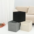 thumbnail image 6 of Unique Bargains Fabric Storage Cube Storage Bin Storage Basket Beige, 6 of 7