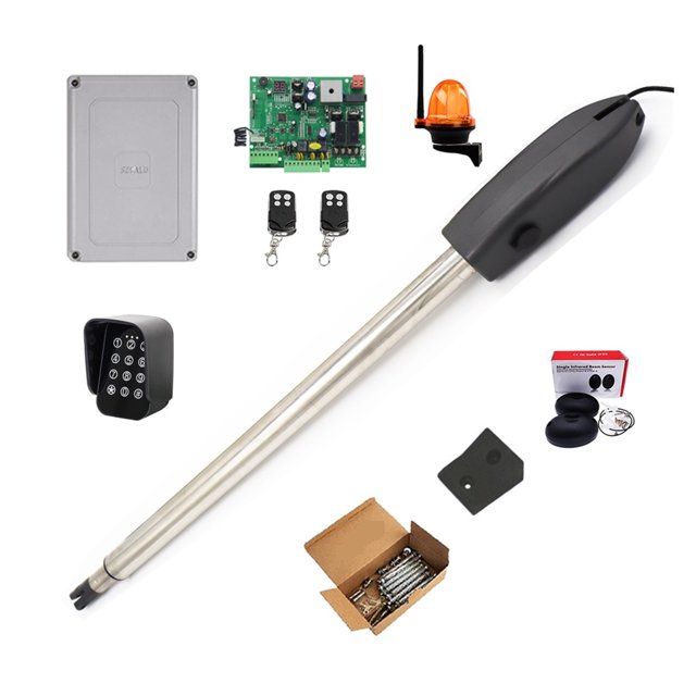 Automatic Gate Opener Kit Light Duty Single Gate Operator For Single Swing Up To 19 Feet OR 660 Pounds Gate Motor ,Long Lasting