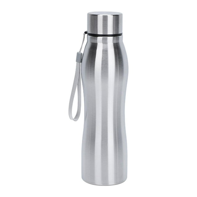 Botella de agua de acero inoxidable, hervidor de agua a prueba de fugas, gran capacidad para beber 1L 78x29cm Zulema Botella de acero inoxidable