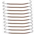 thumbnail image 3 of Ganchos para coletas, 20 unidades de gomas elásticas para el cabello, coleteros, gomas para el cabello, ganchos, soportes para el cabello, cuerdas elásticas para el cabello con ganchos (café), 3 of 4