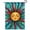D, variant on XaaKee Garden Flags, Celestial Mural Pattern Watercolor Sun Art Yard Flags, Double-Sided High-Quality White Linen Small Garden Flags, Outdoor Yard Decor, 12x18Inch