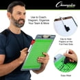 thumbnail image 4 of Portapapeles de borrado en seco Champion Sports Coaching Football, 10 x 16, 4 of 6
