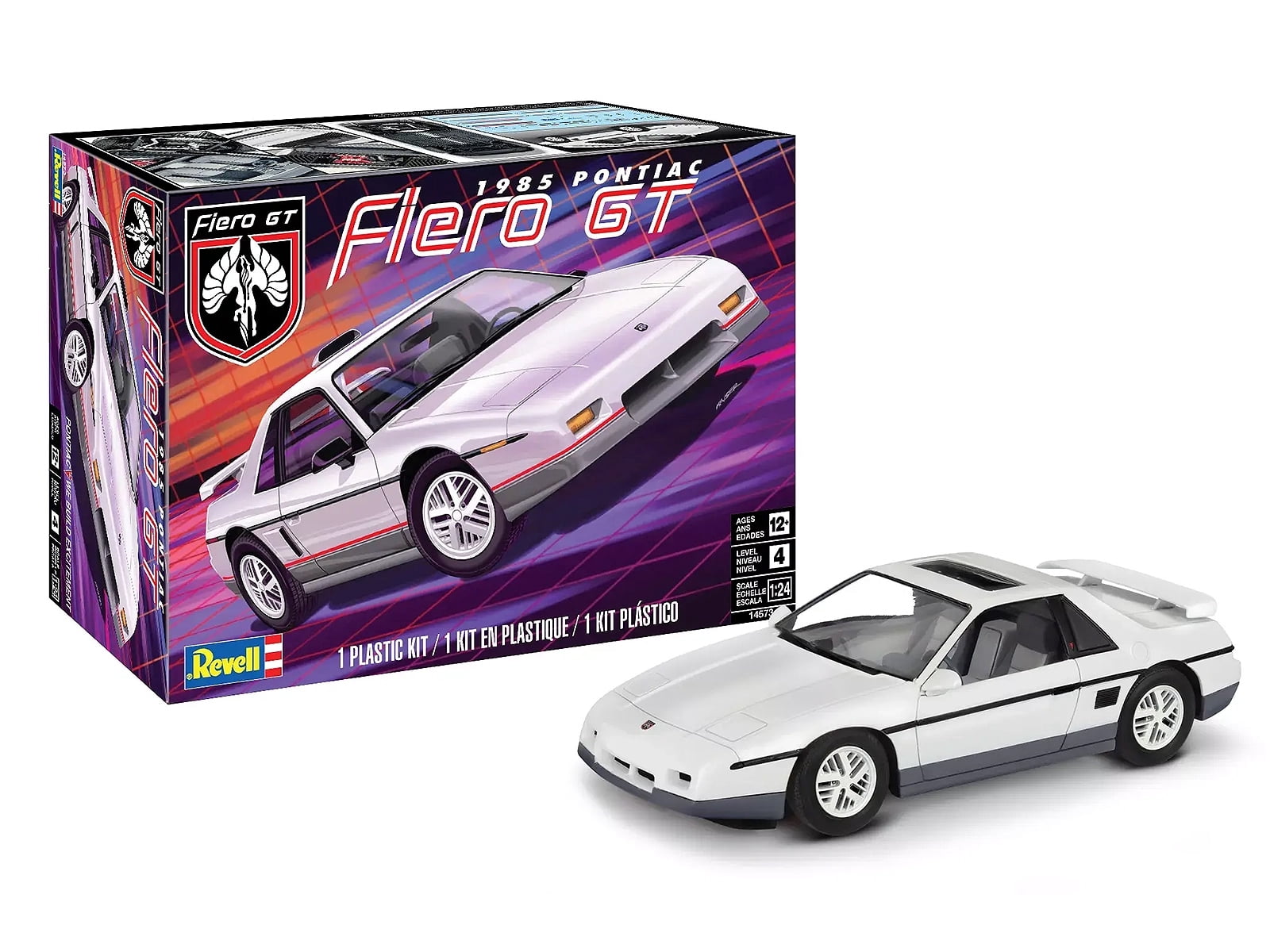 Level 4 Model Kit 1985 Pontiac Fiero GT 1/24 Scale Model by Revell
