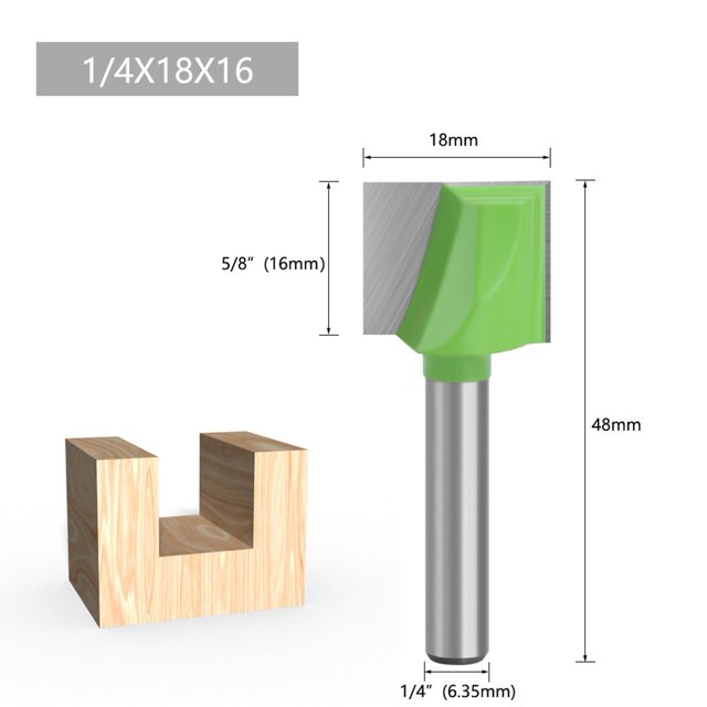 Lefu Embout de Routeur de Nettoyage 6.35mm Tige Fraise Gravure Menuiserie