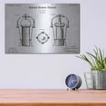 thumbnail image 4 of Luxe Metal Art 'Wine Cooler Blueprint Patent White' Metal Wall Art, 16"x12", 4 of 9